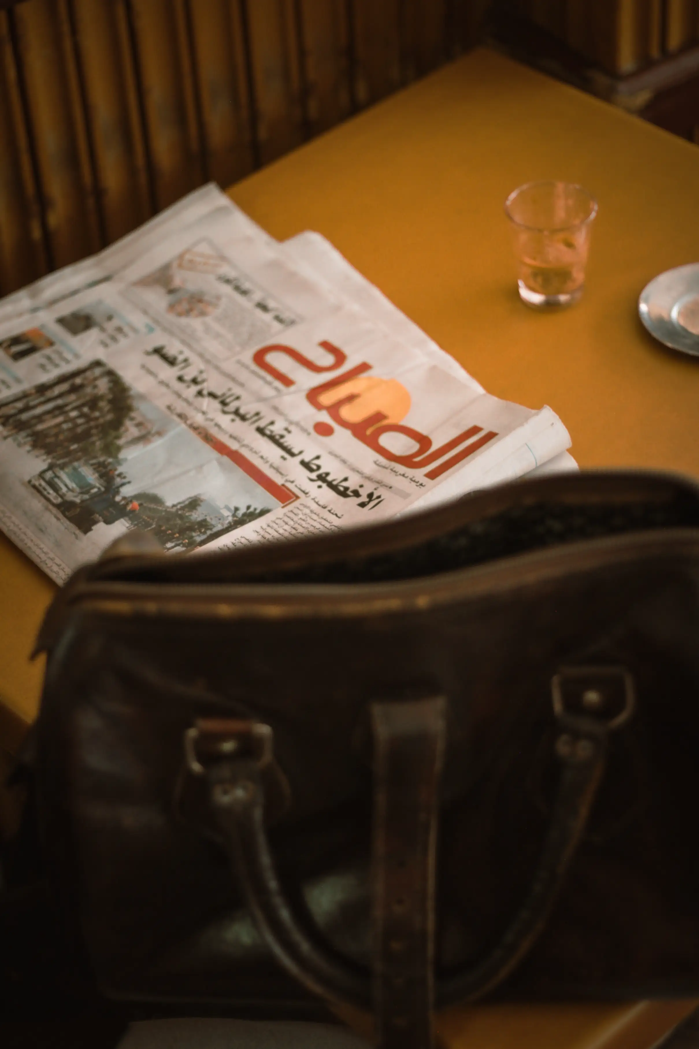 AFTER HOURS NOIR - cafe still life photography by Driss Nassiri