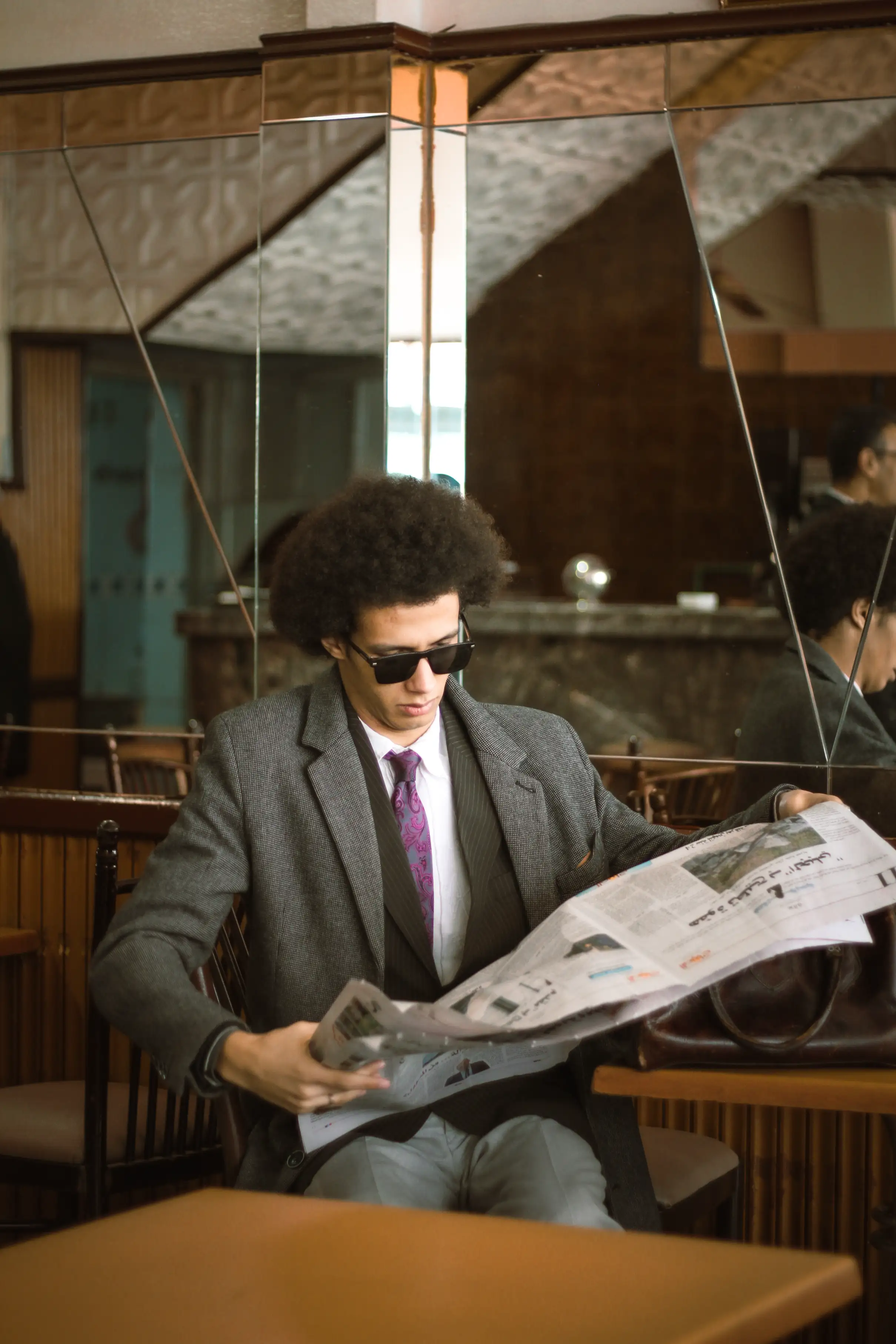AFTER HOURS NOIR - diner suit style photography by Driss Nassiri