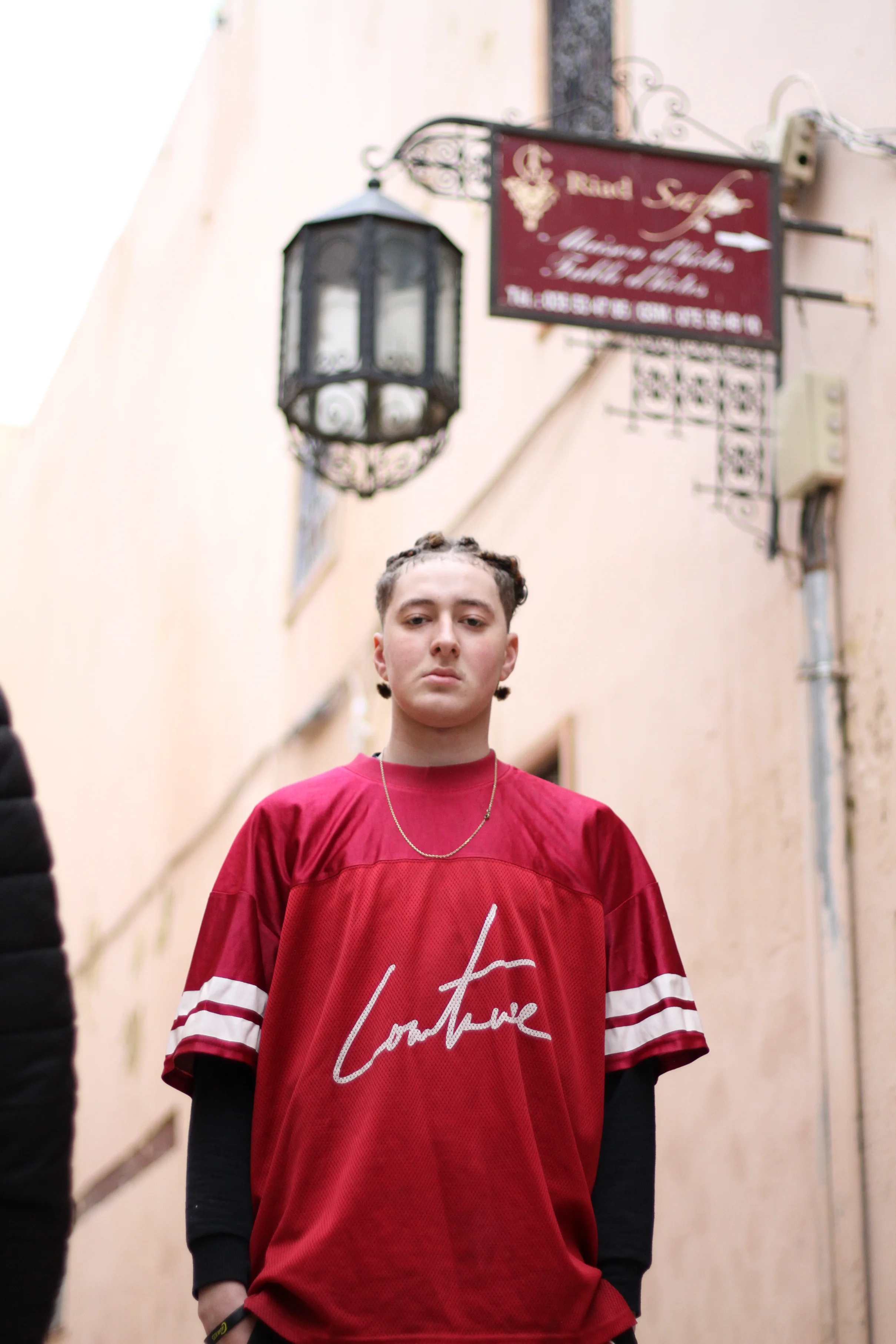 MEDINA STREET - red jersey style photography by Driss Nassiri