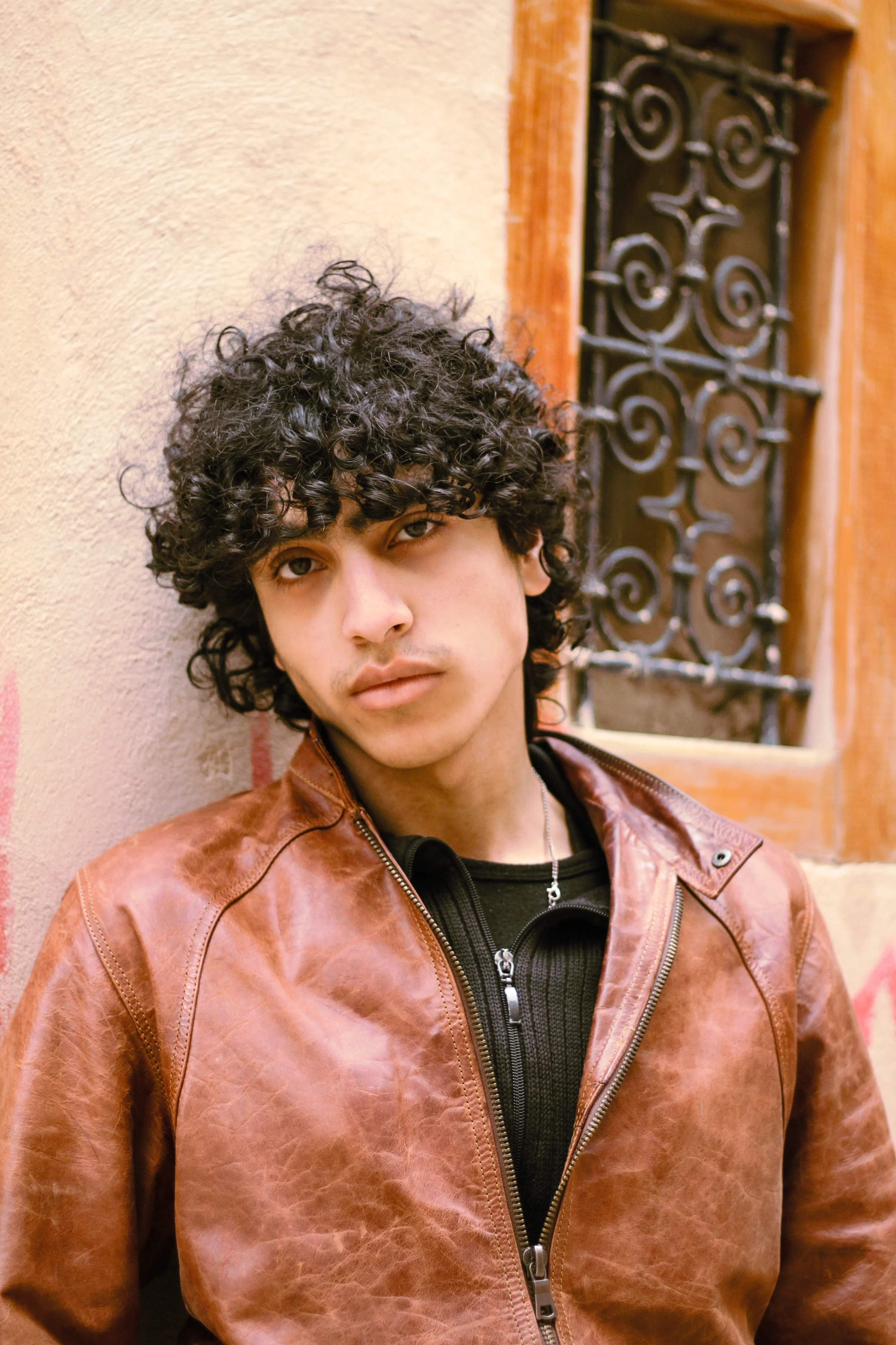 MEKNES MEDINA STILLS - leather jacket look photography by Driss Nassiri
