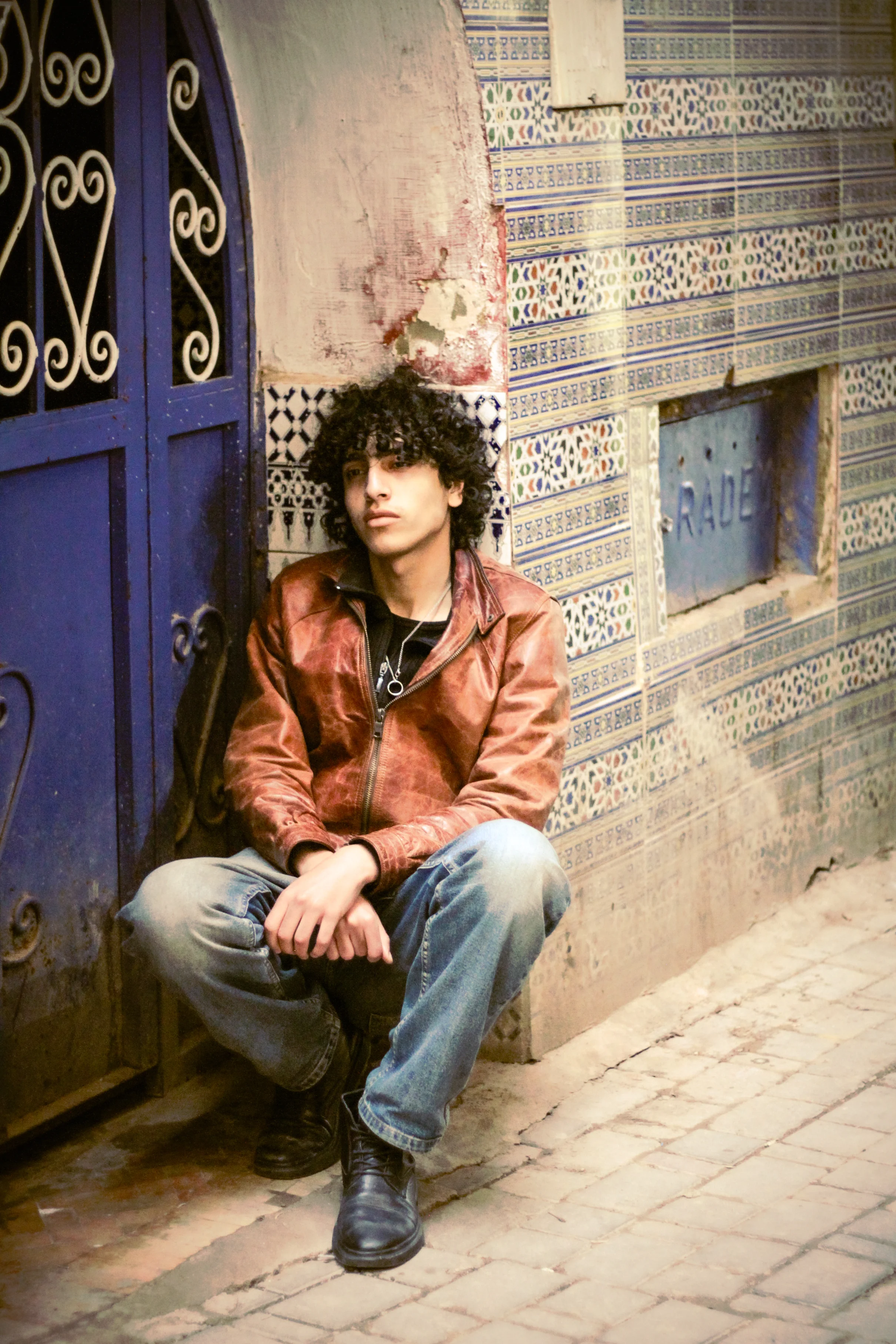 MEKNES MEDINA STILLS - street fashion pose photography by Driss Nassiri