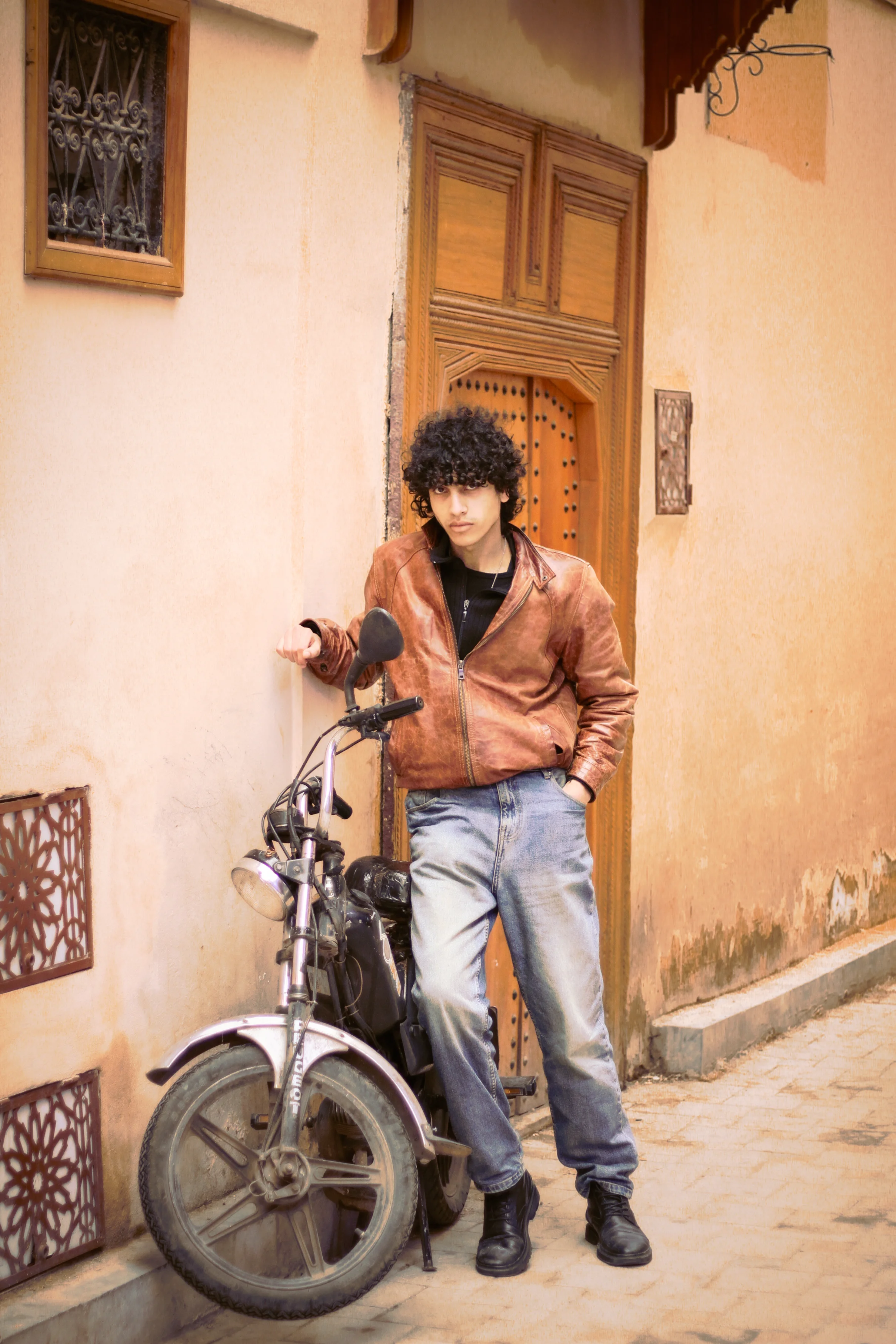 MEKNES MEDINA STILLS - urban fashion pose photography by Driss Nassiri