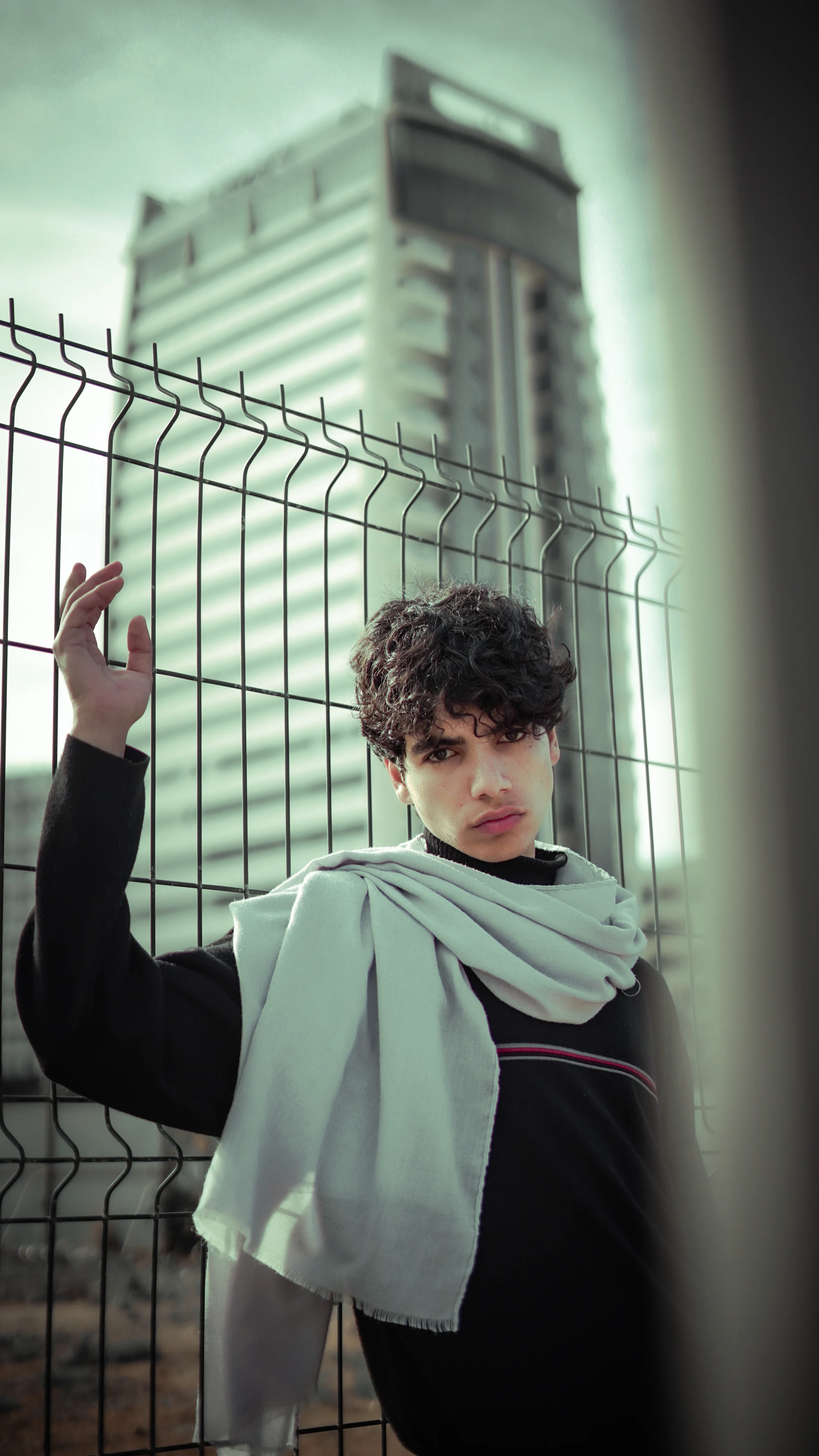 MODELS AGENCY - fence fashion pose photography by Driss Nassiri