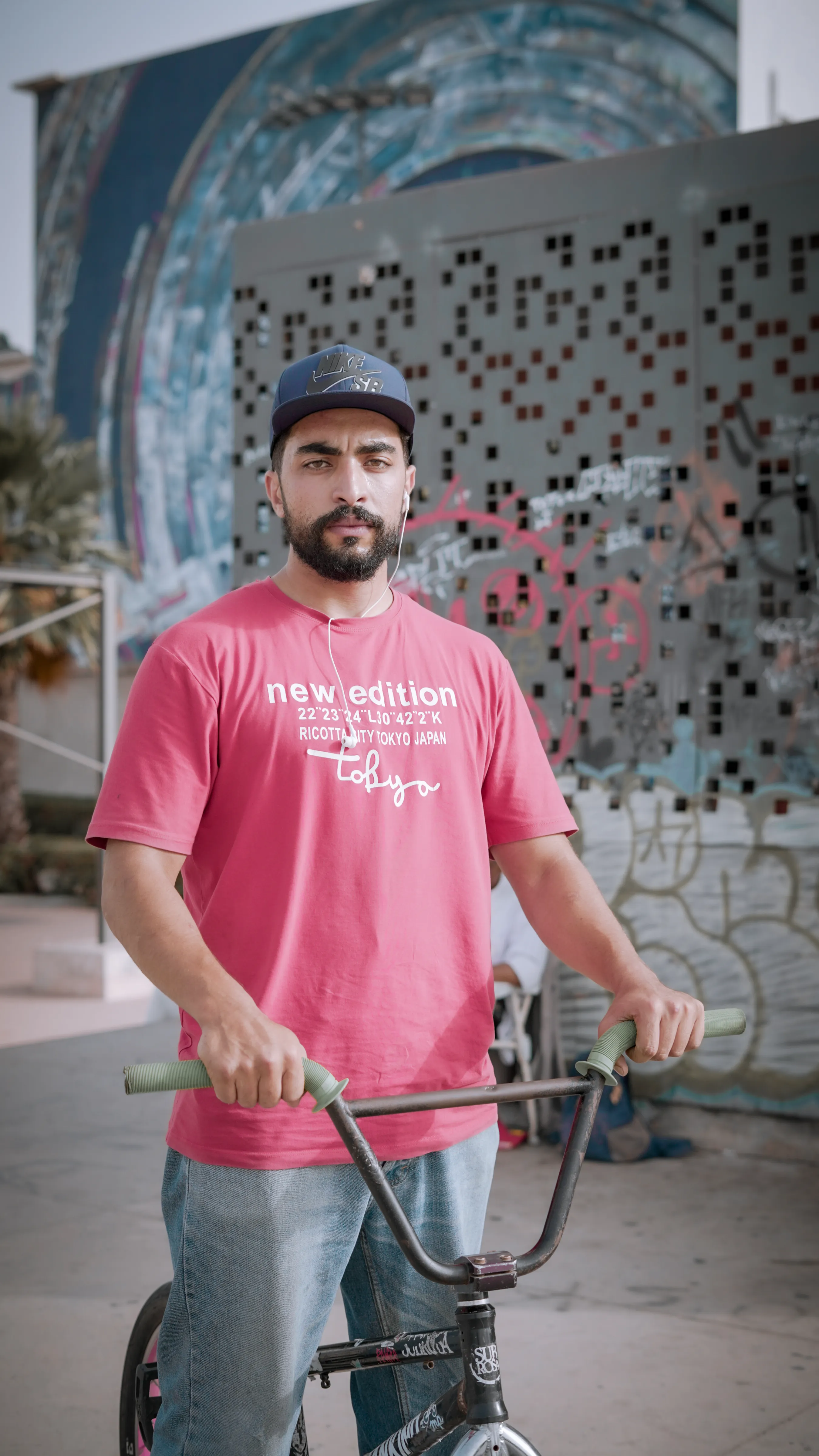 NEVADA - pink shirt scooter shot photography by Driss Nassiri