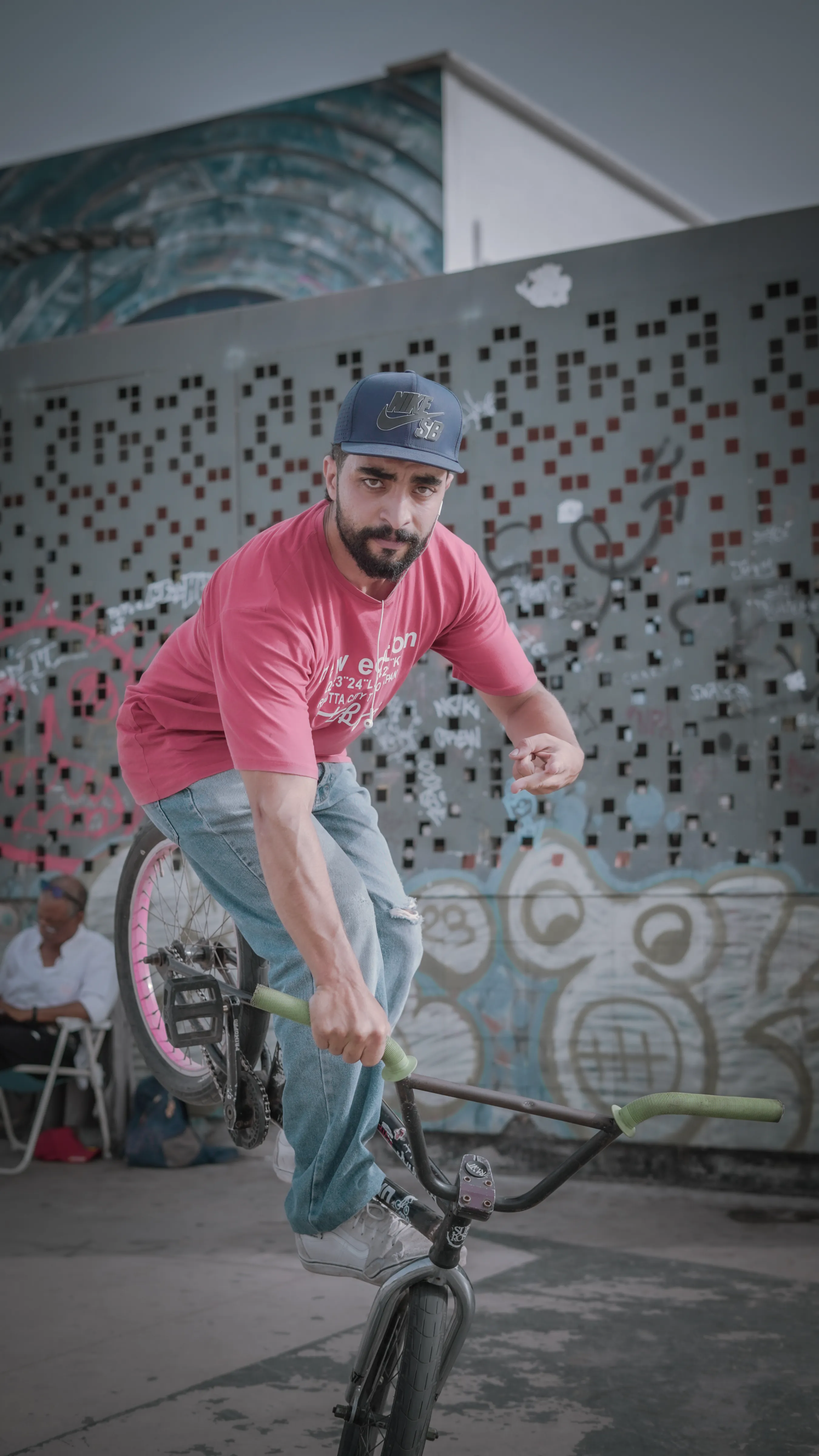 NEVADA - scooter standing pose photography by Driss Nassiri