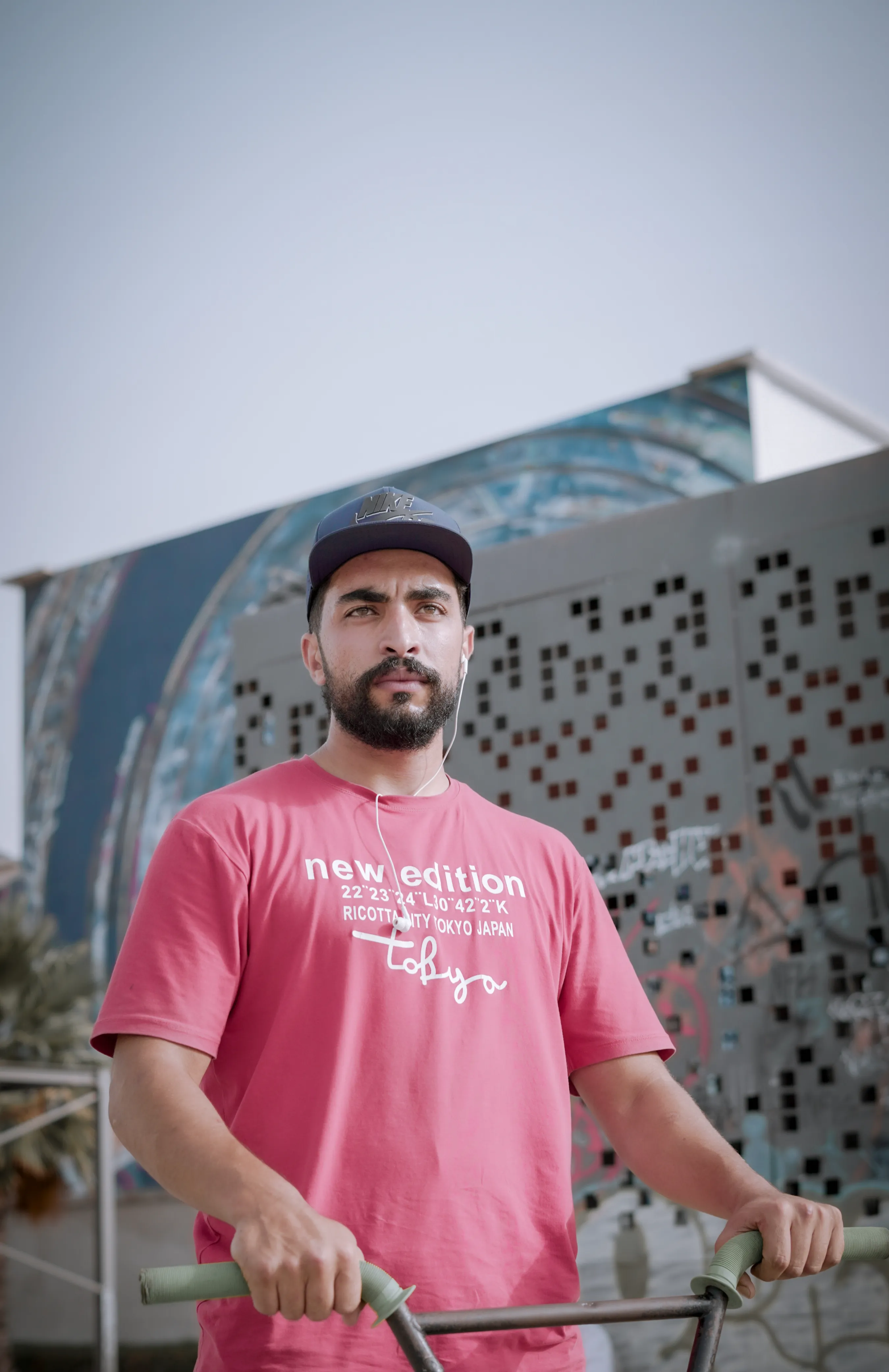 NEVADA - urban pink shirt pose photography by Driss Nassiri